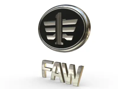 faw logo 3D model