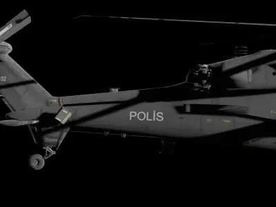 TUSAS T-129 Atak 3D model
