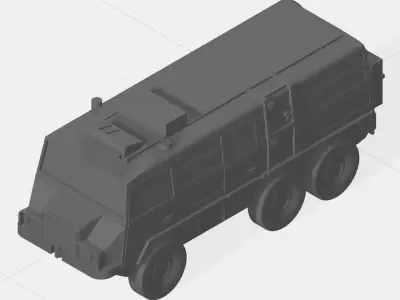 Pinzgauer 6x6 Light Operational Vehicle set 3D print model