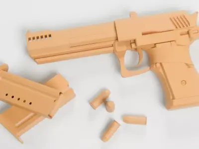 Mutineer MK-1 Handgun Low-poly 3D model