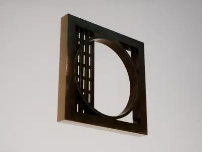 Bronze Wall Decoration 01 Free low-poly 3D model