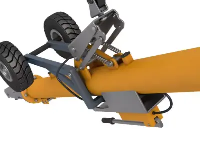Aircraft Towbar 3D model