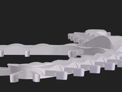 Abu dhabi terminal 3D model