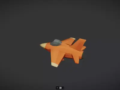 Spacecraft Jet aircraft plane 3dmodel 21 3D model