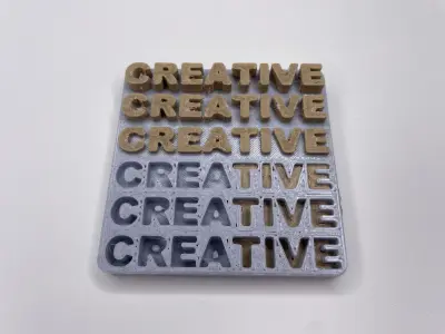 3D Text Sign Free 3D print model