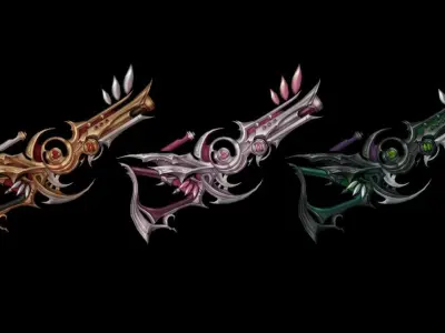 Royal Guard Rifle Low-poly 3D model purchase