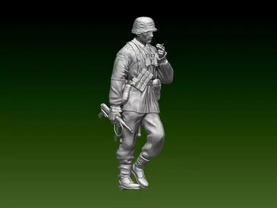 German soldier 3D print model