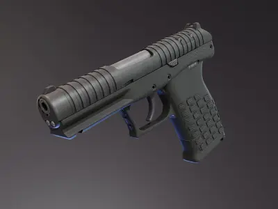 PR57 Pistol Low-poly 3D model