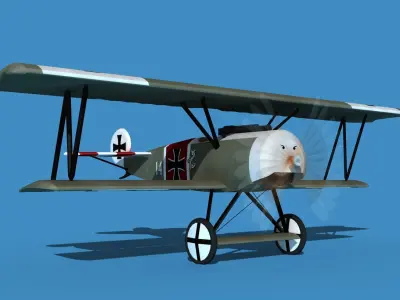 Fokker D-VI V13 3D model