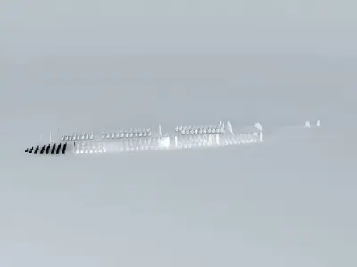 Boeing 747 1000 Interior Free 3D model