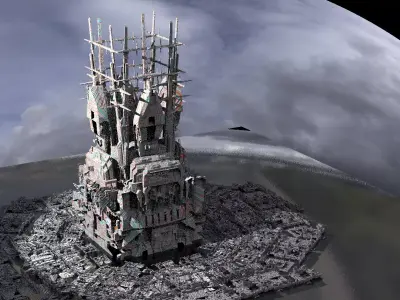 Galaxy Elite base Under repair 3D model
