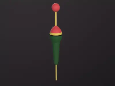 Fishing Float 3D Model Low-poly 3D model