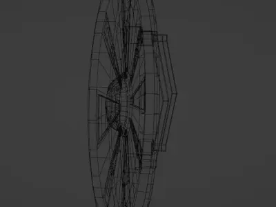 Nordic round Shield Free low-poly 3D model