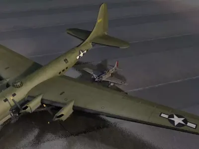 Douglas XB-19A Behemoth 3D model