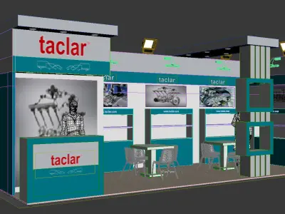 Exhibition Stand - ST0039 3D model