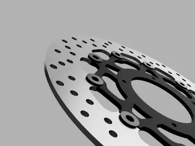 Brembo brake disc 320mm Free low-poly 3D model