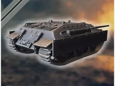 E-25 Bose Floh Ausf A Entwicklung light tank - Germany Eastern 3D print model