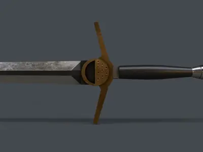 The Witcher Sword Low-poly 3D model