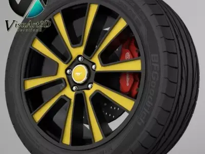 wheel GT500 5 3D model