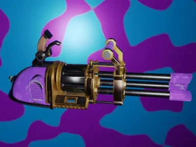 Arcane Jinx Minigun 3D model