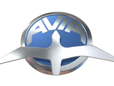 avia logo 3D model