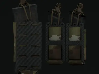 Ferro Concepts Bison Belt with SEP and SEAR Low-poly 3D model