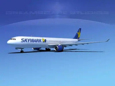Airbus A330-300 Skymark 3D model