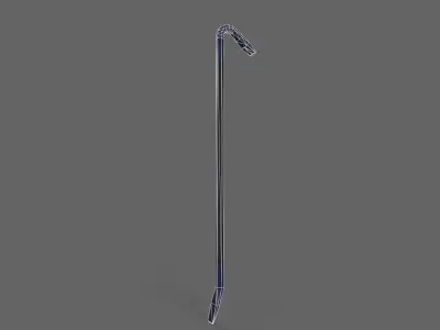 PBR Crowbar V3BlackBlue Low-poly 3D model
