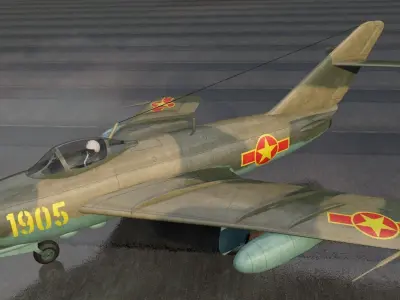 Mikoyan-Gurevich MiG-17 Fresco 3D model