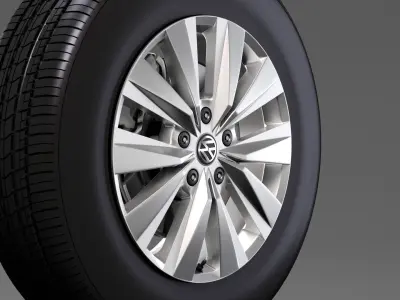 VW Crafter Van 2017 wheel 3D model