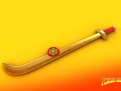 Flash Gordon 1981 Movie Sword 3D model