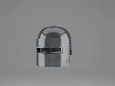 War Helmet - Game Ready 3D model