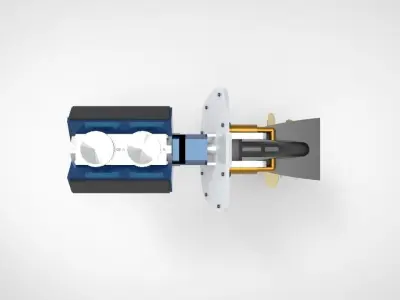 boat engine propulsor 3D model