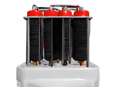 Modular Industrial Electronic Component Low-poly 3D model