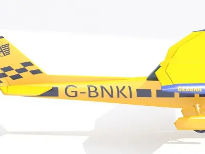 Cessna 152  Low-poly 3D model