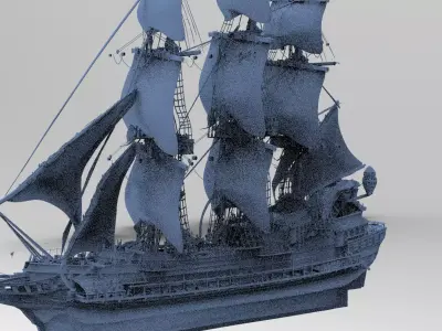 John Dee Dragon Ship 3D model