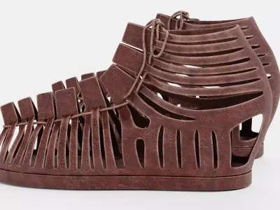 Caligae Sandals - Roman Armor Equipment 3D model