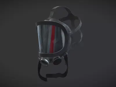 Fernez Willson NATO Mask Low Poly Low-poly 3D model