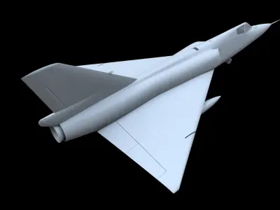 Convair F-106A Delta Dart Free low-poly 3D model