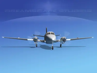 Beechcraft B99 Hawaiian Charter 3D model