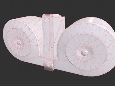 XM-8 Drum Magazine Low-poly 3D model