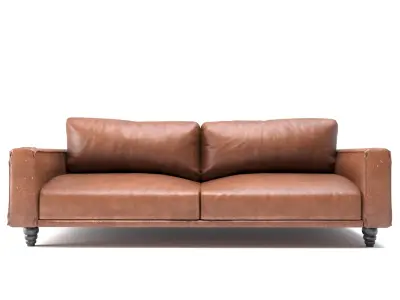 Modern Slouchy Sofa Free 3D model