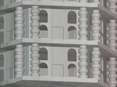 Marble Castle 3D model