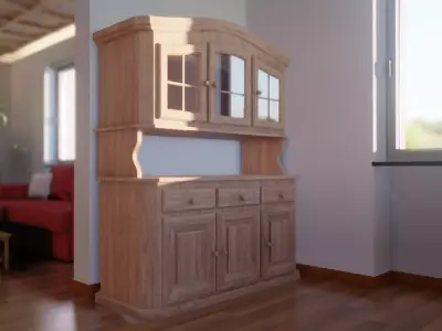 Country cupboard Free 3D model