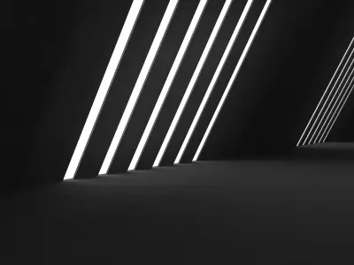 Low Poly Sci Fi Tunnel 3D model