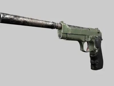 pistol Low-poly 3D model