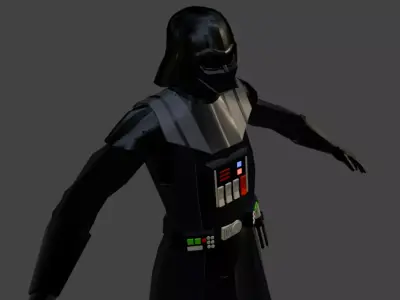 Darth Vader Low Poly Free 3D model