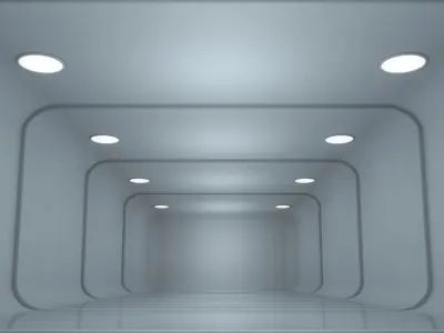 Sci Fi Corridor 3D model 174