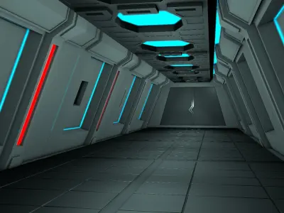 Sci fi Interior 3D model 82