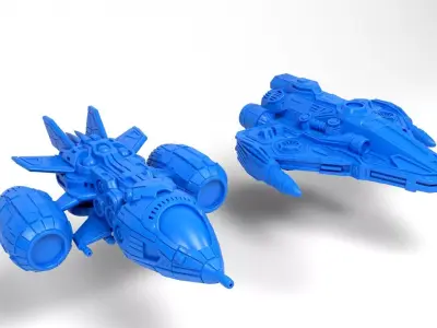 Spaceships Toys 3D print model
